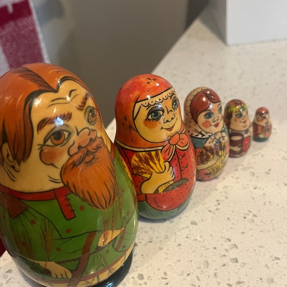 Matryoshka Russian Nesting Dolls -Vintage 1993 -Signed - Picture 10 of 17